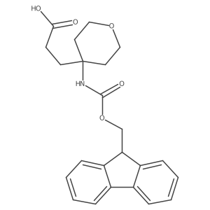 3-(4-{[(9H-fluoren-9-ylmethoxy)carbonyl]amino}oxan-4-yl)propanoic acid结构式