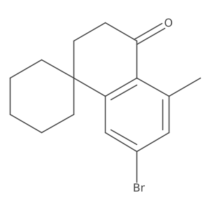 7'-bromo-5'-methyl-3',4'-dihydro-2'H-spiro[cyclohexane-1,1'-naphthalene]-4'-one Structure