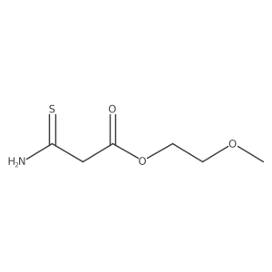 2-Methoxyethyl 2-carbamothioylacetate Structure