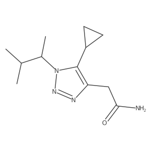 2-[5-cyclopropyl-1-(3-methylbutan-2-yl)-1H-1,2,3-triazol-4-yl]acetamide Structure