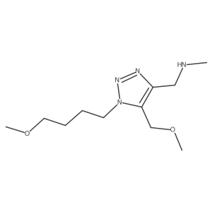 {[1-(4-methoxybutyl)-5-(methoxymethyl)-1H-1,2,3-triazol-4-yl]methyl}(methyl)amine结构式