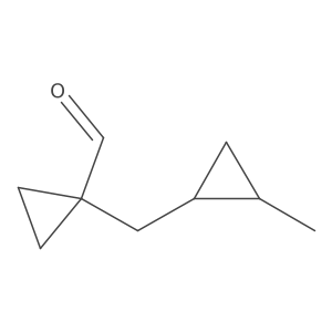 1-[(2-Methylcyclopropyl)methyl]cyclopropane-1-carbaldehyde Structure