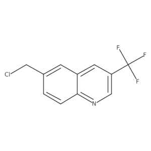 6-(Chloromethyl)-3-(trifluoromethyl)quinoline Structure