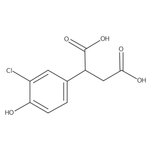 2-(3-Chloro-4-hydroxyphenyl)butanedioic acid结构式