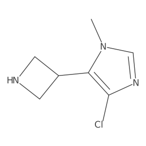 5-(azetidin-3-yl)-4-chloro-1-methyl-1H-imidazole Structure