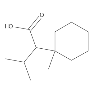3-Methyl-2-(1-methylcyclohexyl)butanoic acid Structure