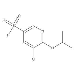 5-Chloro-6-(propan-2-yloxy)pyridine-3-sulfonyl fluoride结构式