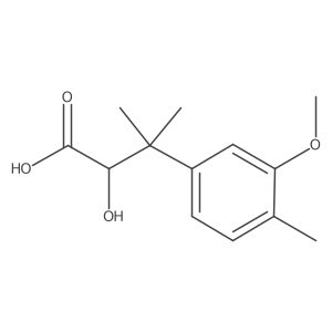2-Hydroxy-3-(3-methoxy-4-methylphenyl)-3-methylbutanoic acid Structure