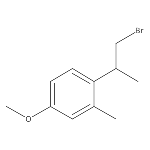1-(1-Bromopropan-2-yl)-4-methoxy-2-methylbenzene结构式