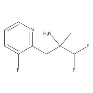 1,1-Difluoro-3-(3-fluoropyridin-2-yl)-2-methylpropan-2-amine Structure