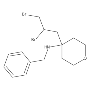 N-benzyl-4-(2,3-dibromopropyl)oxan-4-amine Structure