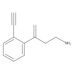 3-(2-Ethynylphenyl)but-3-en-1-amine结构式