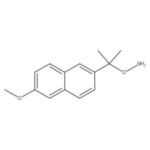 O-[2-(6-methoxynaphthalen-2-yl)propan-2-yl]hydroxylamine Structure
