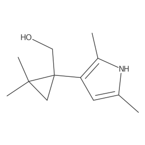 [1-(2,5-dimethyl-1H-pyrrol-3-yl)-2,2-dimethylcyclopropyl]methanol Structure