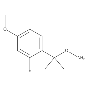 O-[2-(2-fluoro-4-methoxyphenyl)propan-2-yl]hydroxylamine结构式