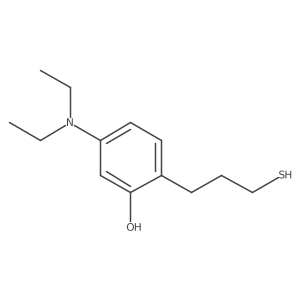 5-(Diethylamino)-2-(3-sulfanylpropyl)phenol Structure