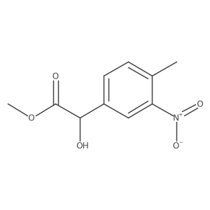Methyl 2-hydroxy-2-(4-methyl-3-nitrophenyl)acetate结构式