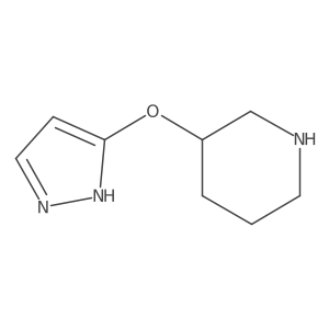 3-(1H-pyrazol-3-yloxy)piperidine Structure