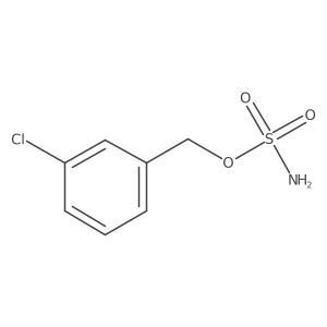(3-Chlorophenyl)methyl sulfamate结构式