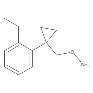 O-{[1-(2-ethylphenyl)cyclopropyl]methyl}hydroxylamine结构式