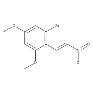 1-Bromo-3,5-dimethoxy-2-(2-nitroethenyl)benzene Structure