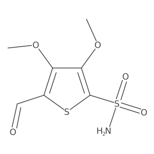 5-Formyl-3,4-dimethoxythiophene-2-sulfonamide Structure