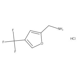 [4-(Trifluoromethyl)furan-2-yl]methanamine;hydrochloride Structure