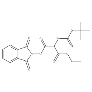 1,3-dioxo-2,3-dihydro-1H-isoindol-2-yl 1-ethyl 2-{[(tert-butoxy)carbonyl]amino}propanedioate Structure