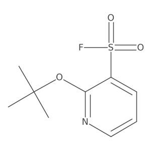 2-[(2-Methylpropan-2-yl)oxy]pyridine-3-sulfonyl fluoride结构式