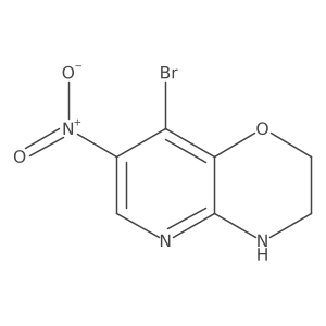 8-Bromo-7-nitro-3,4-dihydro-2H-pyrido[3,2-B][1,4]oxazine Structure