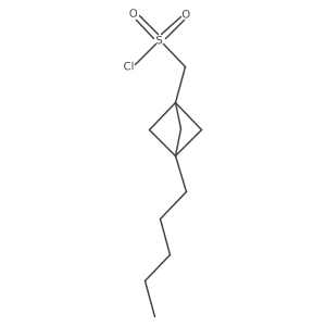 (3-Pentyl-1-bicyclo[1.1.1]pentanyl)methanesulfonyl chloride Structure