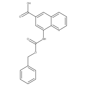 8-(Phenylmethoxycarbonylamino)quinoline-6-carboxylic acid Structure