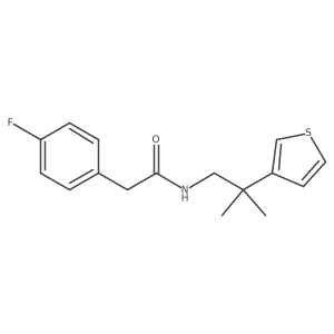 2-(4-fluorophenyl)-N-(2-methyl-2-(thiophen-3-yl)propyl)acetamide结构式