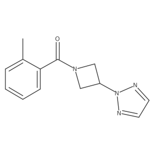 2-[1-(2-methylbenzoyl)azetidin-3-yl]-2H-1,2,3-triazole结构式
