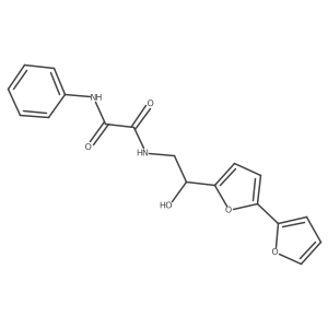 N-(2-{[2,2'-bifuran]-5-yl}-2-hydroxyethyl)-N'-phenylethanediamide Structure