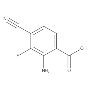 2-Amino-4-cyano-3-fluorobenzoic acid Structure