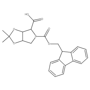 5-{[(9H-fluoren-9-yl)methoxy]carbonyl}-2,2-dimethyl-hexahydro-[1,3]dioxolo[4,5-c]pyrrole-4-carboxylic acid Structure