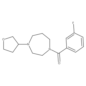 1-(3-Fluorobenzoyl)-4-(oxolan-3-yl)-1,4-diazepane结构式