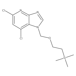 5,7-dichloro-1-[[2-(trimethylsilyl)ethoxy]methyl]-1H-Imidazo[4,5-b]pyridine结构式