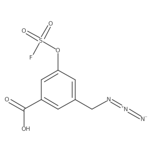 3-(Azidomethyl)-5-[(fluorosulfonyl)oxy]benzoicacid结构式