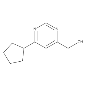 (6-Cyclopentylpyrimidin-4-yl)methanol Structure