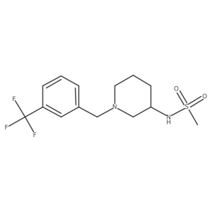 N-(1-{[3-(trifluoromethyl)phenyl]methyl}piperidin-3-yl)methanesulfonamide Structure