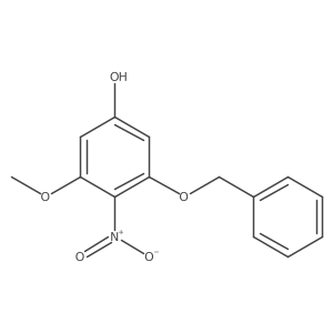 3-Benzyloxy-5-methoxy-4-nitrophenol Structure