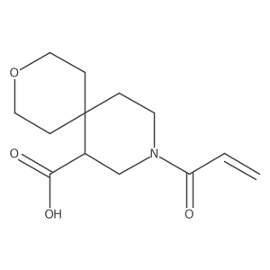 9-Prop-2-enoyl-3-oxa-9-azaspiro[5.5]undecane-11-carboxylic acid Structure