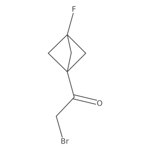 2-Bromo-1-(3-fluorobicyclo[1.1.1]pentan-1-yl)ethan-1-one Structure