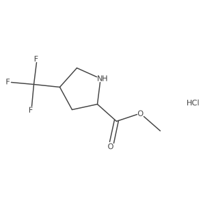 Methyl 4-(trifluoromethyl)pyrrolidine-2-carboxylate;hydrochloride结构式