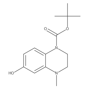 Tert-butyl 6-hydroxy-4-methyl-1,2,3,4-tetrahydroquinoxaline-1-carboxylate Structure