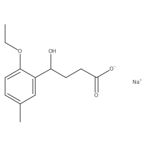 Sodium 4-(2-ethoxy-5-methylphenyl)-4-hydroxybutanoate结构式