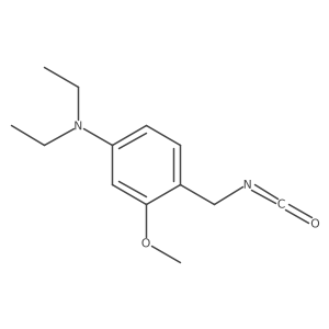 N,N-diethyl-4-(isocyanatomethyl)-3-methoxyaniline结构式