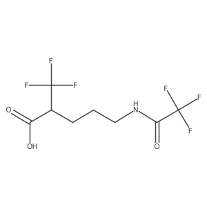 5-(2,2,2-Trifluoroacetamido)-2-(trifluoromethyl)pentanoic acid Structure